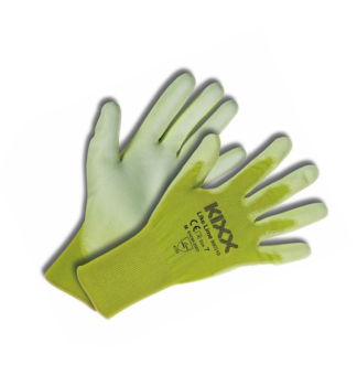 Zhradncke rukavice KIXX LIKE LIME ve. 9, zelen