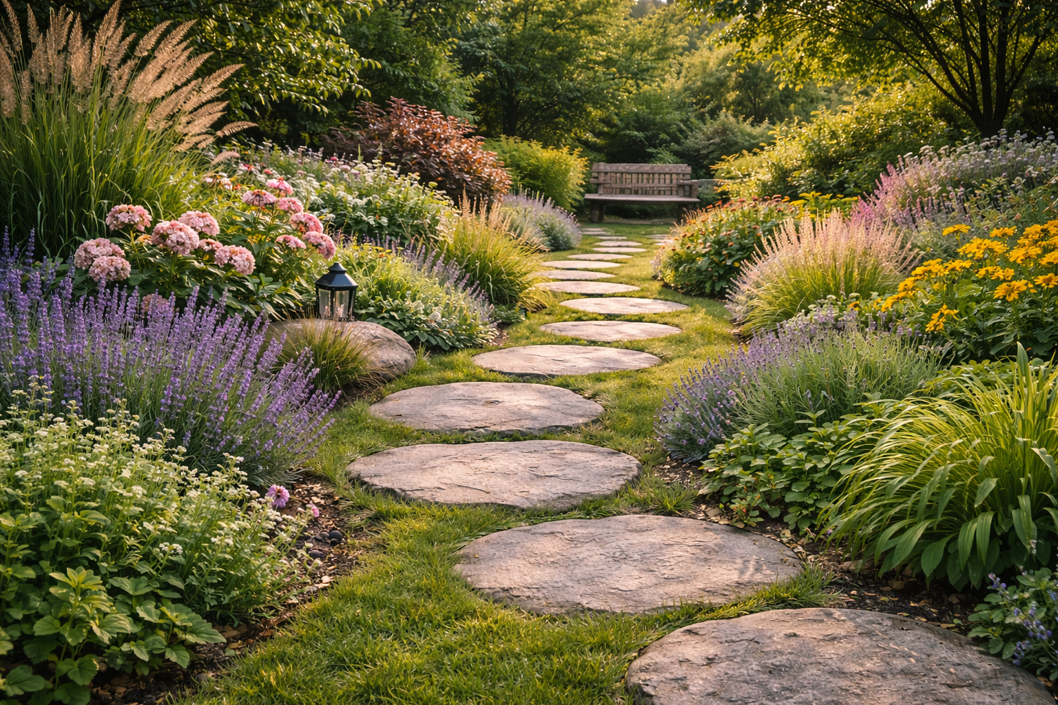 Ako vytvori� funk�n� a estetick� z�hradn� z�ny pomocou n�lapov�ch chodn�kov