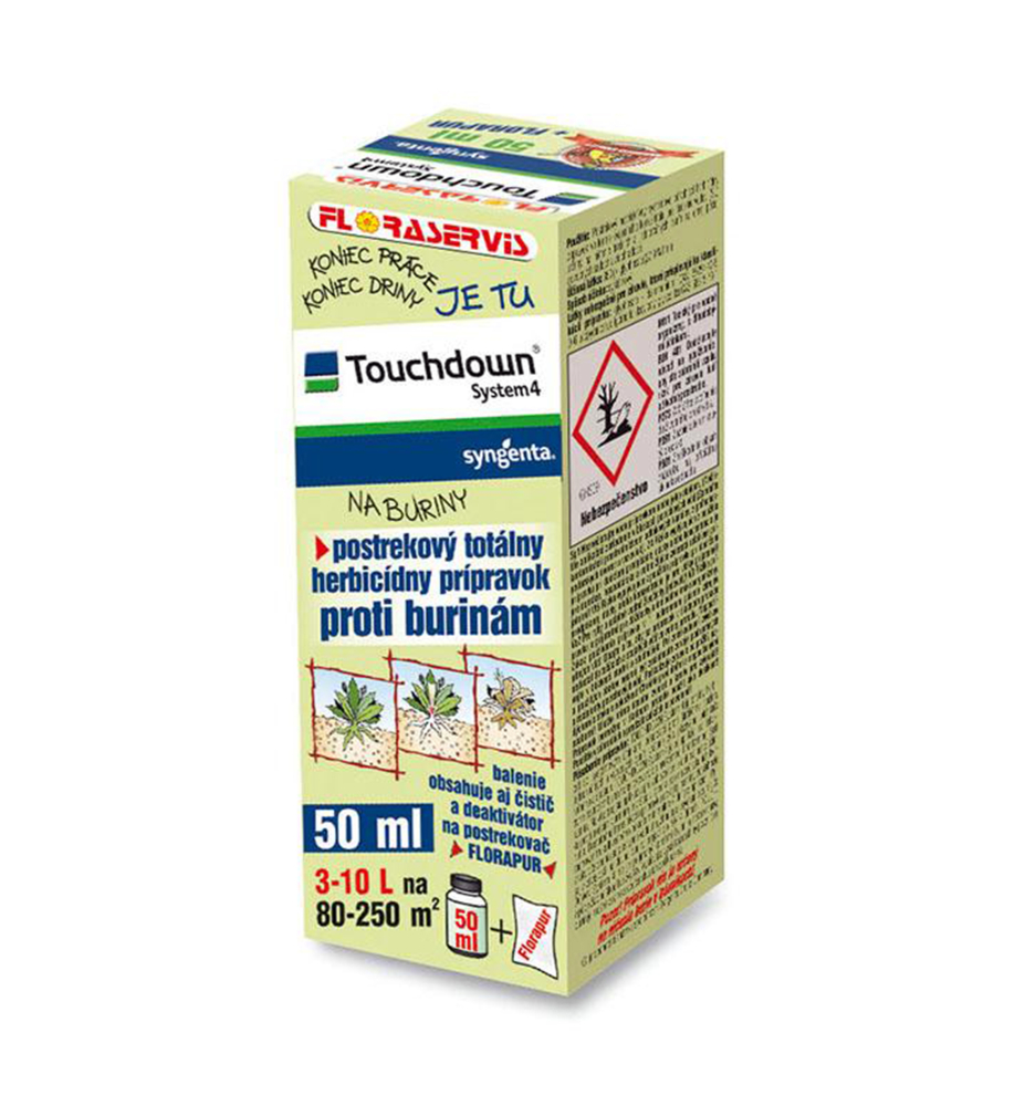 Nový totálny herbicíd ´TOUCHDOWN SYSTEM 4´ 50 ml