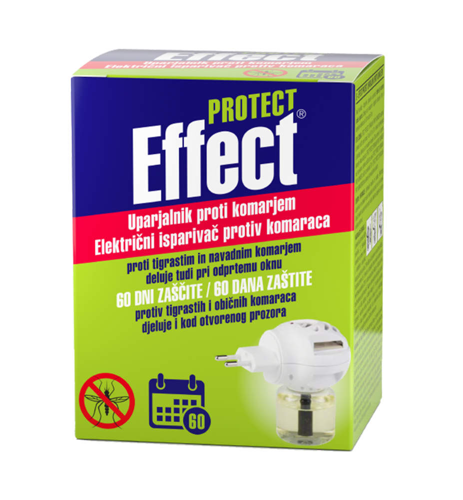 EFFECT PROTECT elektrický odparovač na komáre 45 ml, 75 dní