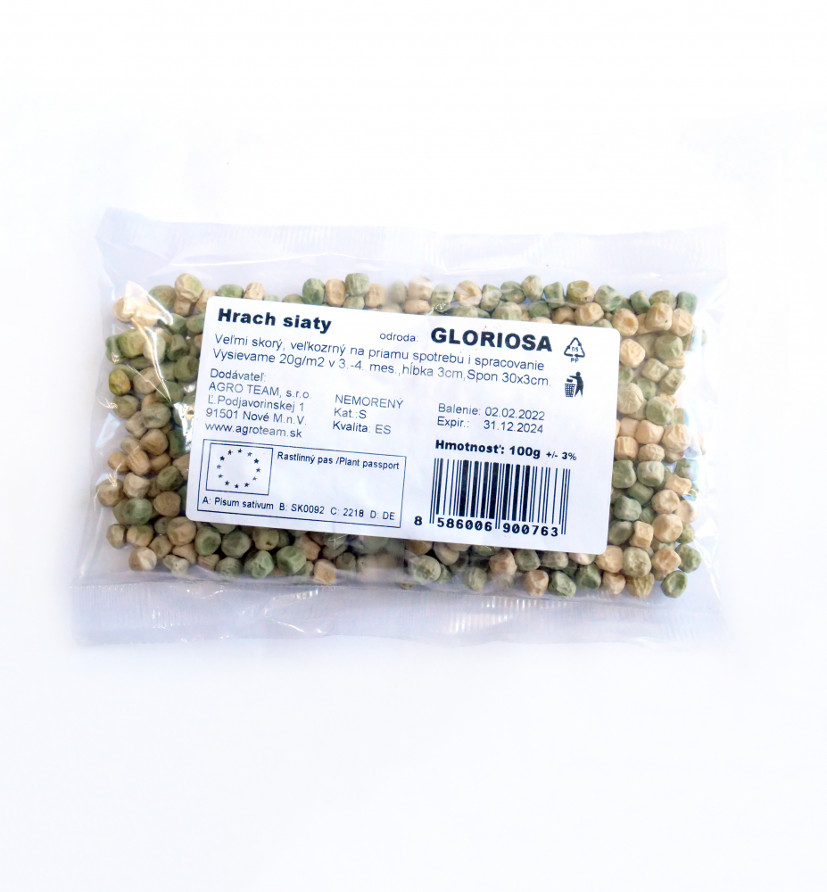 Semená - HRACH SIATY ´GLORIOSA´ 100 g