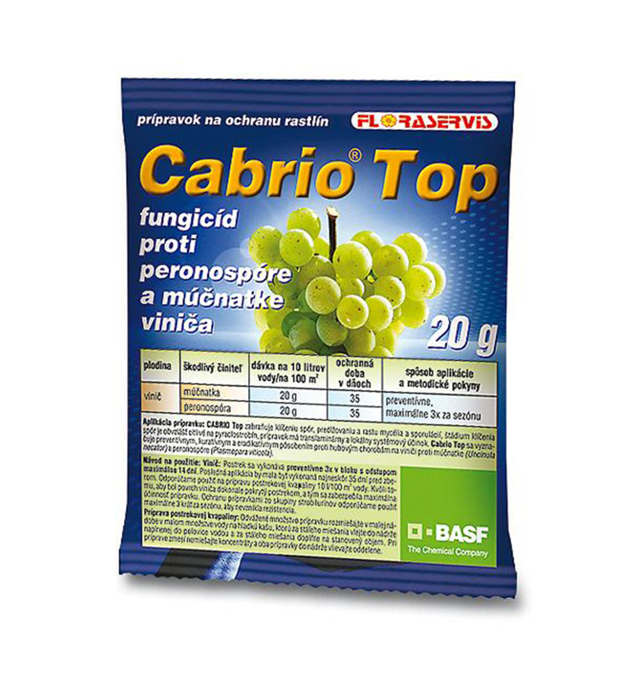 Fungicíd CABRIO TOP - múčnatka a peronospóra viniča - 20g