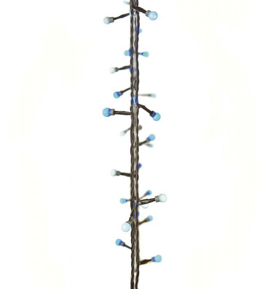 LED vianočná reťaz CHERRY, 4 m, 40 LED, modrá-biela, časovač