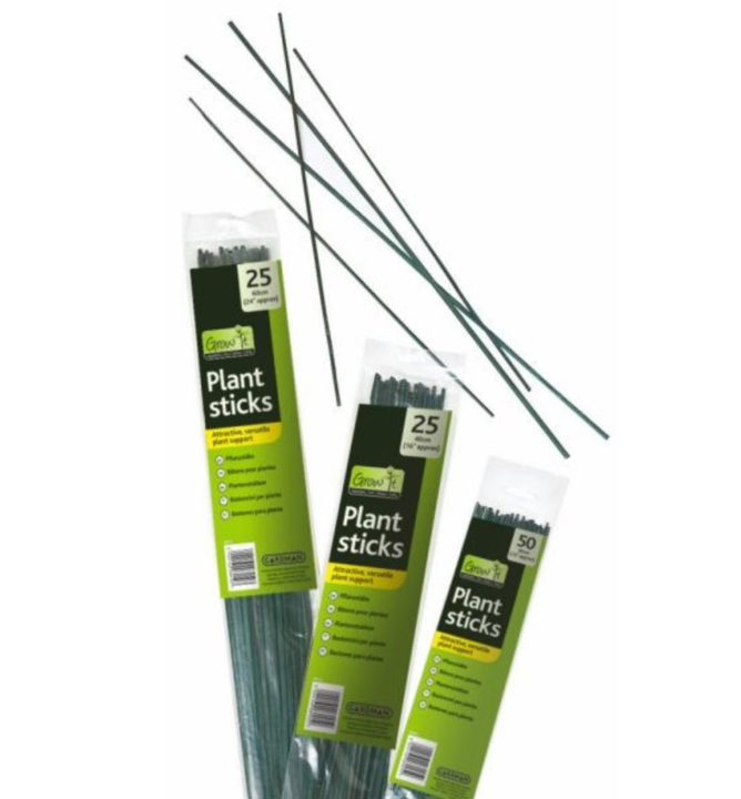 Bambusová oporná tyč k rastlinám, zelená, 60 cm, 25 ks v balení