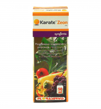 Postrekový insekticídny prípravok ´KARATE ZEON 5CS´ 50 ml