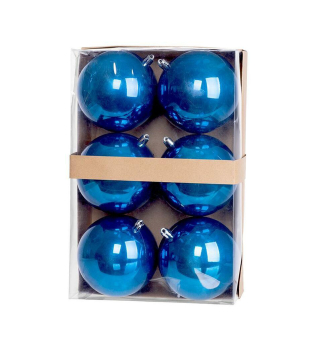 GULE MAGICHOME VIANOCE, 6 ks, modré, perleťové, 10 cm