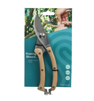 Záhradnícke nožnice SOGO s drevenou rukoväťou