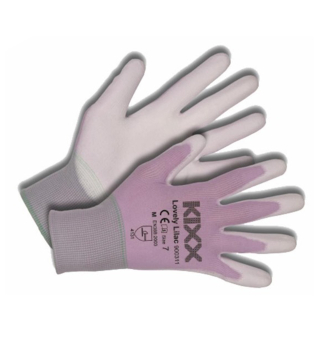 Zhradncke rukavice KIXX LOVELY LILAC ve. 7, fialov