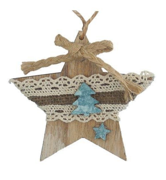 Ozdoba MAGICHOME VIANOCE HVIEZDIKA, zvesn, 10 cm, 5 ks/bal