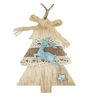 Ozdoba MAGICHOME VIANOCE STROMEK, zvesn, 10 cm, 5 ks/bal