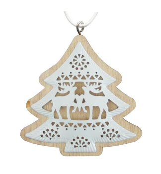 Ozdoba MAGICHOME VIANOCE STROMEK JELENEKY, zvesn, 5 ks/bal