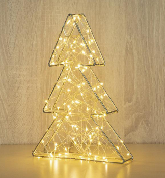 LED dekorácia MAGICHOME VIANOCE METAL TREE, 60 LED, teplá biela, vnútorná
