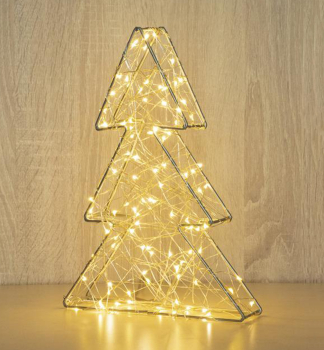 LED dekorácia MAGICHOME VIANOCE METAL TREE, 60 LED, 18x30 cm, teplá biela, vnútorná