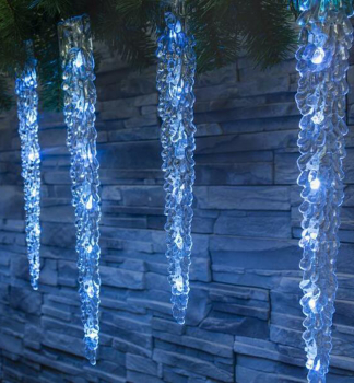 LED re�az MAGICHOME VIANOCE ICICLE, ¾adovo modrá, vonkajšia, 65 LED