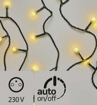 LED vianočná reťaz CHERRY, 48 m, 480 LED, teplá biela, časovač