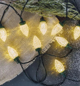 LED vianon reaz - iky, 50 LED, 9,8 m, vonkajia aj vntorn, tepl biela, programy