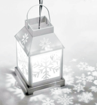LED vianoèná girlanda – LAMPÁŠE s vloèkami, 4 LED, studená biela