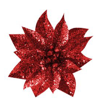Dekorcia MAGICHOME VIANOCE, kvet so tipcom, erven, 9 cm, 6 ks v balen