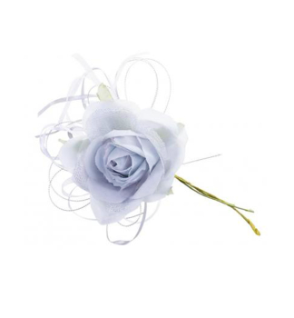 Kvet MAGICHOME VIANOCE, rua s listom, modr, 18 cm