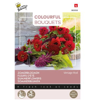 Semen - COLOURFUL LETN KVETY- VINTAGE RED