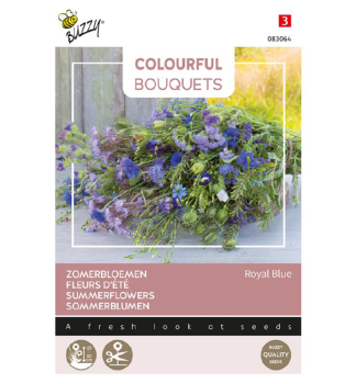 Semen - COLOURFUL LETN KVETY ROYAL BLUE