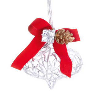 Ozdoba MAGICHOME VIANOCE strieborn, 10x15 cm