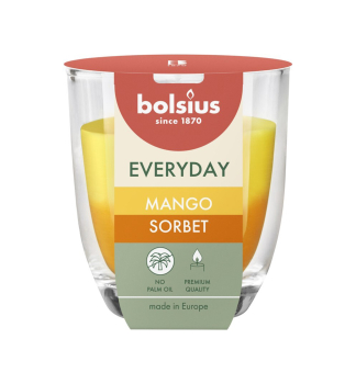Svieka v skle BOLSIUS Mango Sorbet, 80  70 mm