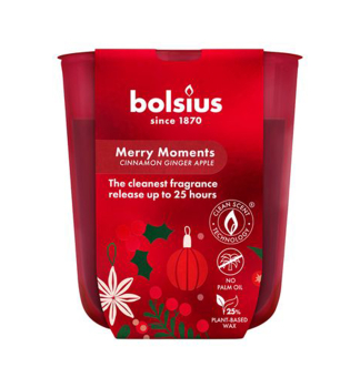 Svieka v skle BOLSIUS jablko/korica, 80  73 mm