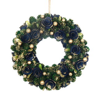 VIANON VENIEC MAGICHOME, zeleno-modro-zlat, 29 cm