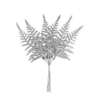 Vetvika MAGICHOME VIANOCE, papra, strieborn,19 cm