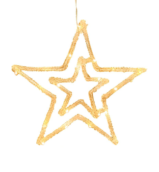 LED HVIEZDA MAGICHOME VIANOCE, 20 LED tepl biela, 27.5 cm