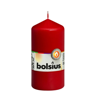 Svieka Bolsius Pillar 120/60 mm, valcov, erven