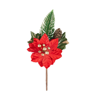 Vetvika MAGICHOME VIANOCE, s kvetom, erven, 18 cm
