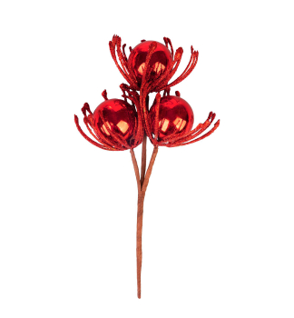 Vetvika MAGICHOME VIANOCE, s guami, erven, 22 cm