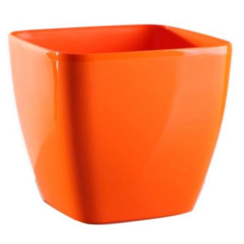 Plastov� kvetin�� �QUEENS� oran�ov� 20 cm