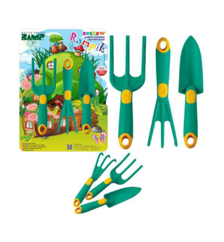 Sada z�hradn�ho n�radia 3-dielna, tyrkysov�