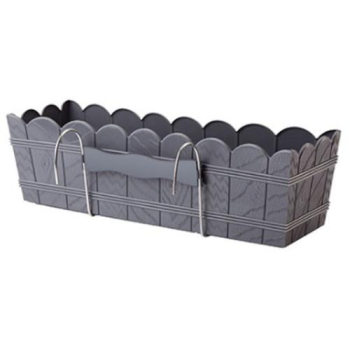 Truhl�k ELBA antracit, s dr�iakmi, 40 cm