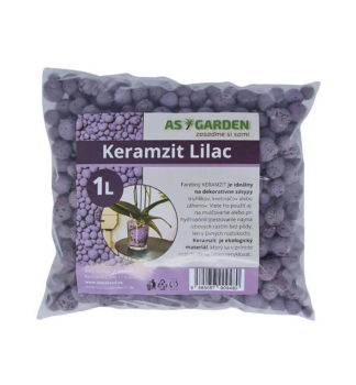 KERAMZIT - dekorat�vny doplnok , fialov�, 1 l
