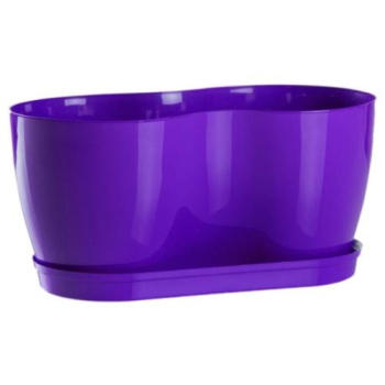 Plastov� kvetin�� �HERBS� fialov�, 24x12 cm