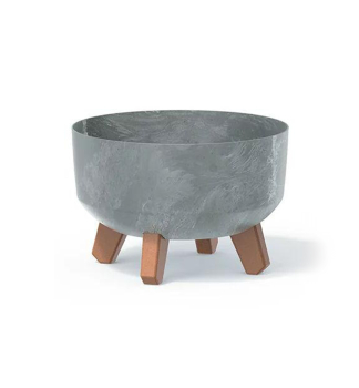 Kvetin�� GRACIA BETON �ed� 23,8 x 15,5 cm