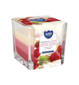 Svie�ka v skle TRICOLORA MALINOV� OBLAK 170 g