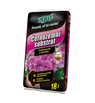 AGRO �iernozemn� substr�t pre balk�novky a letni�ky 18 l