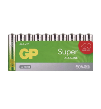 Alkalick� bat�ria GP Super Alkaline LR03 (AAA), 20 ks