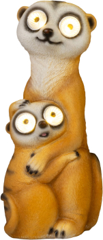 Sol�rna dekor�cia SURIKATY 12x11x27,5 cm