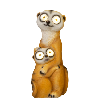 Sol�rna dekor�cia SURIKATY 12x11x27,5 cm