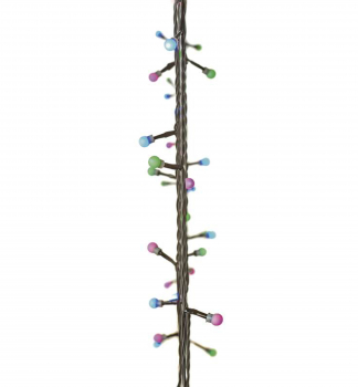 LED vianočná reťaz CHERRY, 4 m, 40 LED, zelená-modrá-ružová, časovač